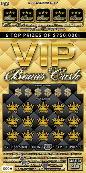 VIP Bonus Cash LOTTO PACK (customer appreciation)